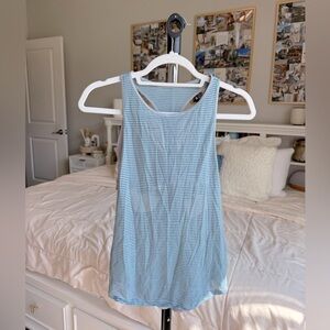 Blue Striped Lululemon Tank Top